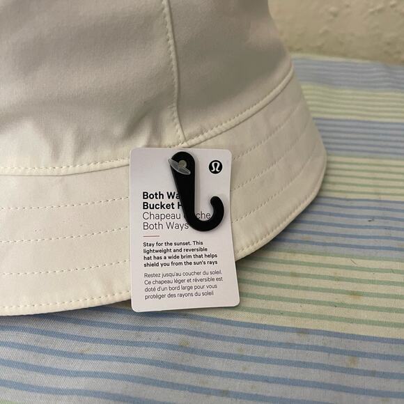Lululemon Women\'s Both Ways Bucket Hat Lemon Sorbet/Autumn Orange Size L/XL NWT main image 6